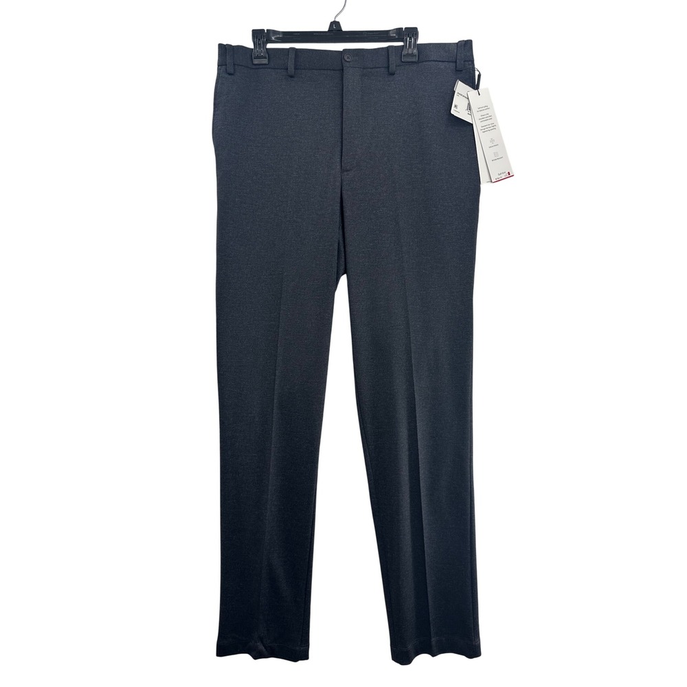 Calvin Klein Mens Dress Pants 36x34‎ Gray Jade Straight Leg Stretch